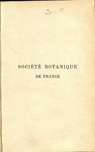 Bulletin de la Société botanique de France [...] T. 75 (5e série - T. 4)