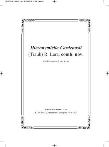 Fontqueria. Volumen 57(3)