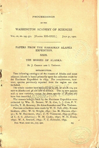 The mosses of Alaska