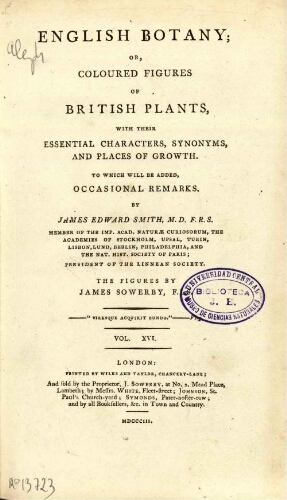 English botany [...] Vol. XVI