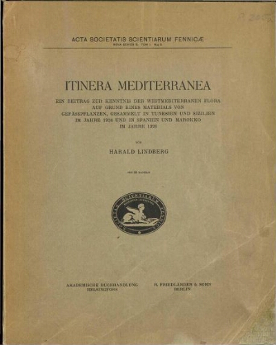 Acta Societatis Scientiarum Fennicae. Series B. Opera biologica [...] Vol. 1, n.º 2