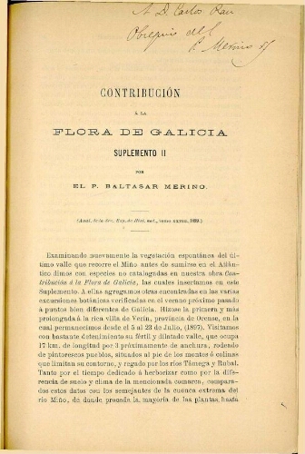 Contribución á la flora de Galicia. Suplemento 2