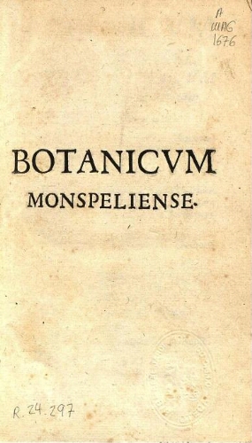 Botanicum monspeliense