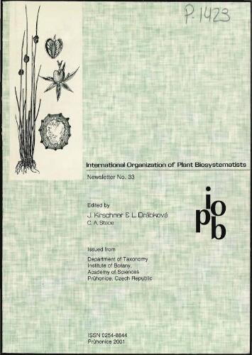 International Organization of Plant Biosystematists. Newsletter. No. 33