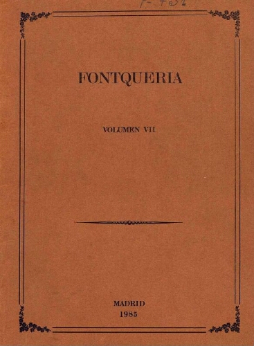 Fontqueria. Volumen 7