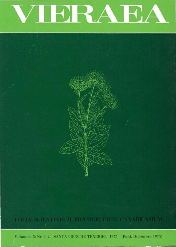 Vieraea. Vol. 5 (1-2)