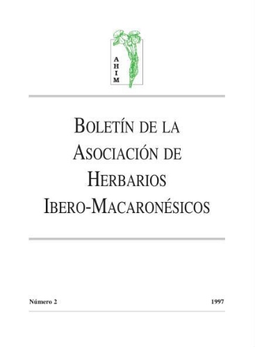 Boletín de la Asociación de Herbarios Ibero-Macaronésicos. Número 2