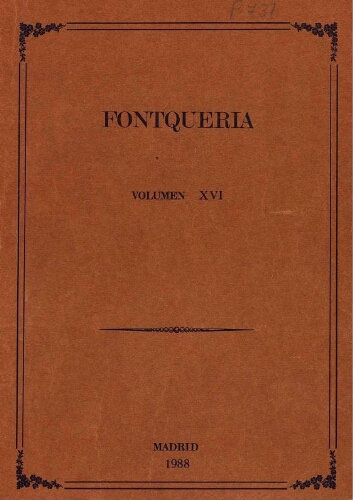 Fontqueria. Volumen 16