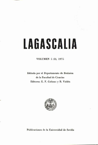 Lagascalia. Volumen 5