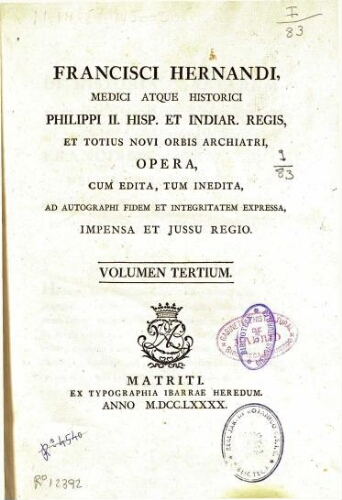 Opera, cum edita, tum inedita, ad autographi fidem et integritatem expressa [...] Volumen tertium