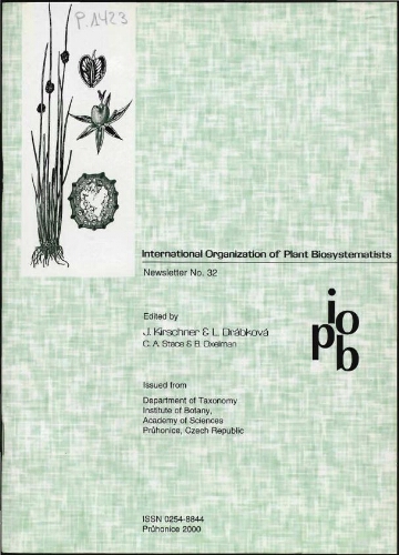 International Organization of Plant Biosystematists. Newsletter. No. 32