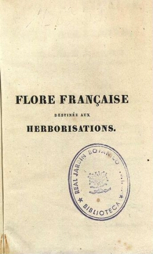 Flore française [...] Tome quatrième
