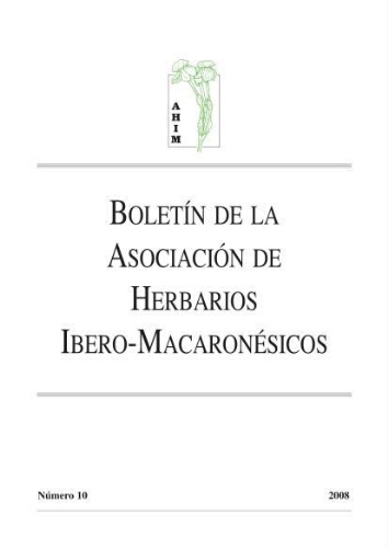 Boletín de la Asociación de Herbarios Ibero-Macaronésicos. Número 10