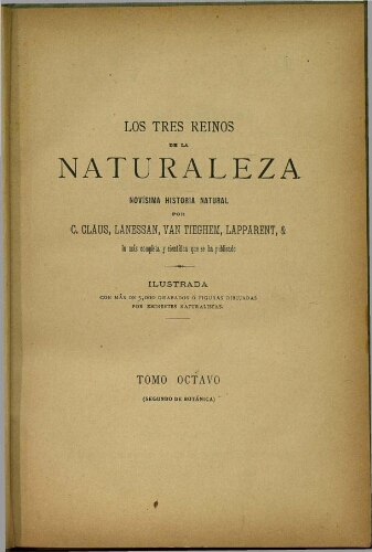 Los tres reinos de la naturaleza. Botánica. T. 2