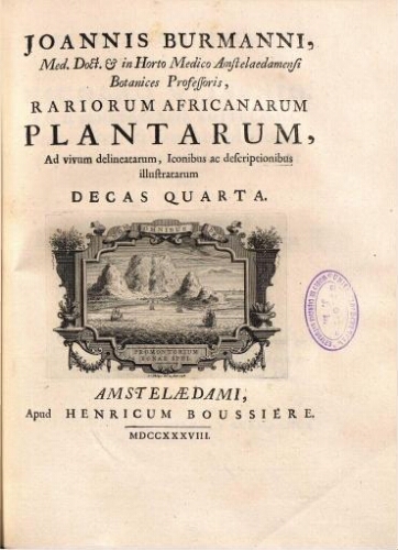 Rariorum Africanarum Plantarum [...] Decas quarta
