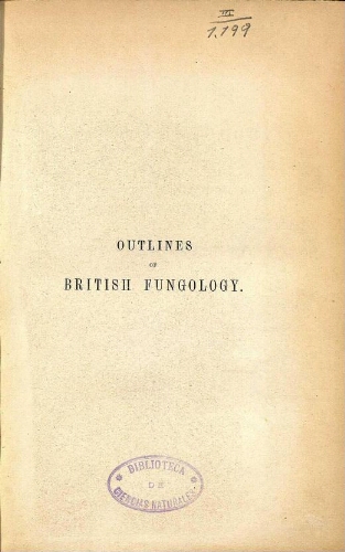 Outlines of British fungology