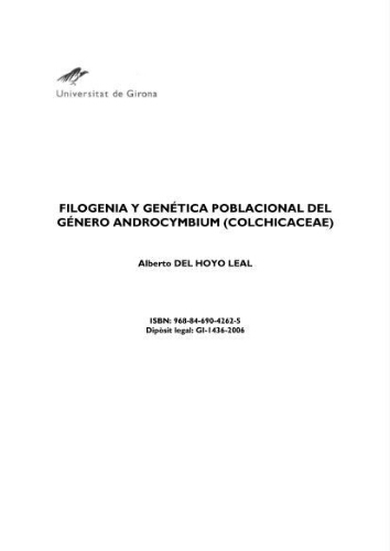 Filogenia y genética poblacional del género Androcymbium (Colchicaceae)