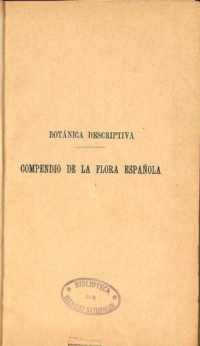 Compendio de la flora española [...] Tomo I