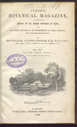 Curtis's Botanical Magazine (1801). Vol. 82 (Vol. 12 of the third series)