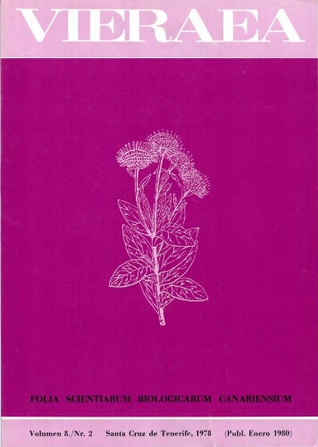 Vieraea. Vol. 8 (2)