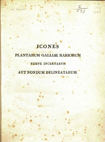 Icones plantarum Galliae rariorum