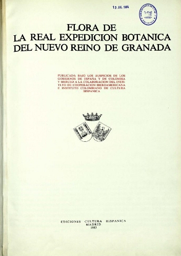 Flora de la Real Expedición Botánica del Nuevo Reino de Granada. T. 31. Melastomatáceas (2)
