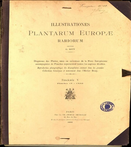 Illustrationes plantarum Europae rariorum. Fasc. 5