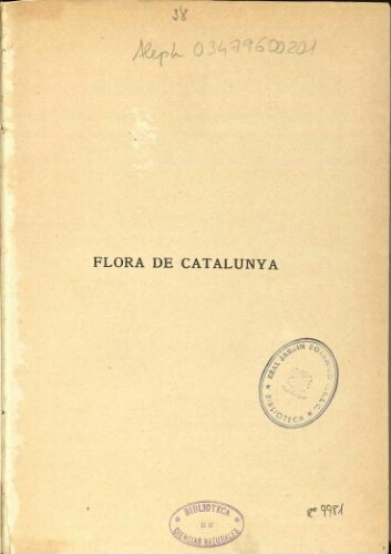 Flora de Catalunya [...] [Volum II]