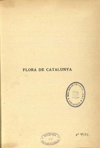 Flora de Catalunya [...] [Volum III]