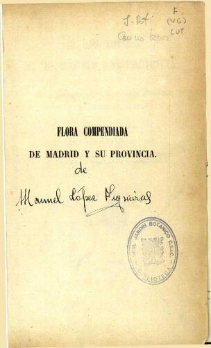 Flora compendiada de Madrid y su provincia