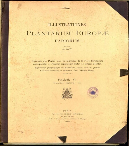Illustrationes plantarum Europae rariorum. Fasc. 6