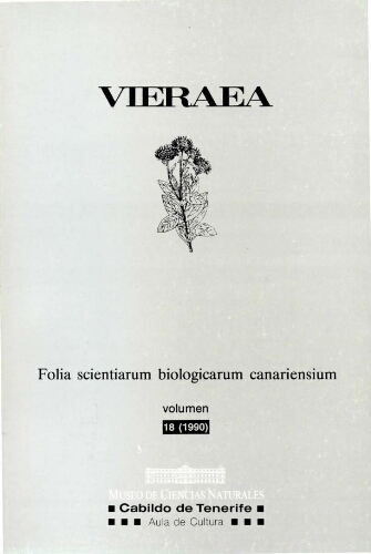 Vieraea. Vol. 18