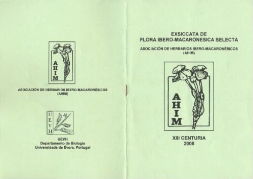 Exsiccata de flora ibero-macaronésica selecta. 13 Centuria