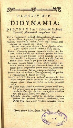 Systema plantarum Europae [...] Tomus II. [Pars II]