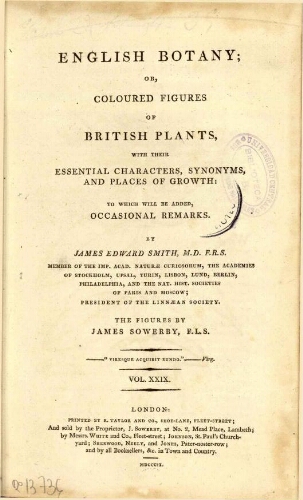 English botany [...] Vol. XXIX