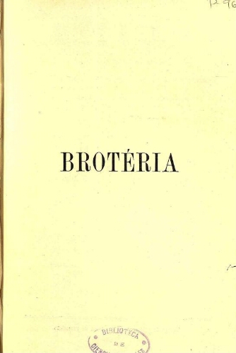 Brotéria. Série Botânica [...] Volume XXIII