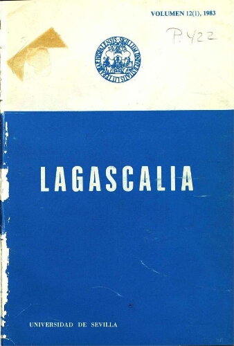 Lagascalia. Volumen 12