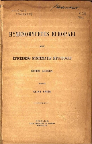 Hymenomycetes Europaei