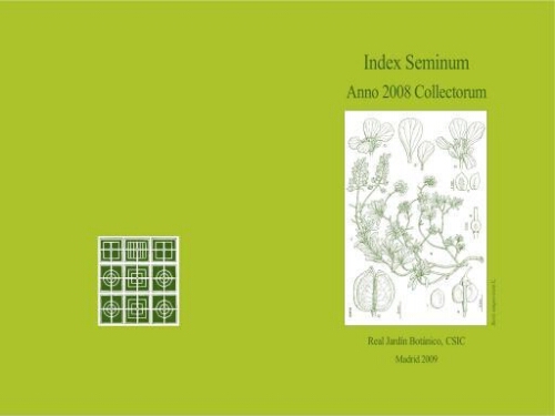 Index seminum in Horto Botanico Matritensi ... 2008