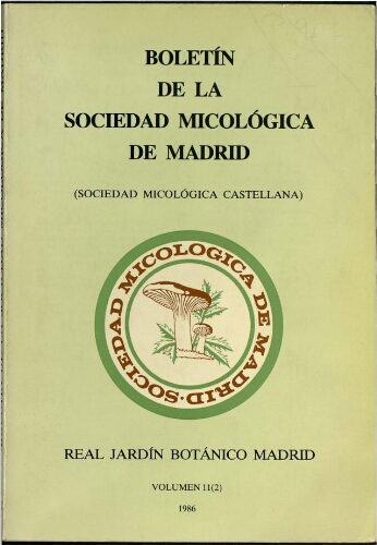 Boletín de la Sociedad Micológica de Madrid. Vol. 11(2)