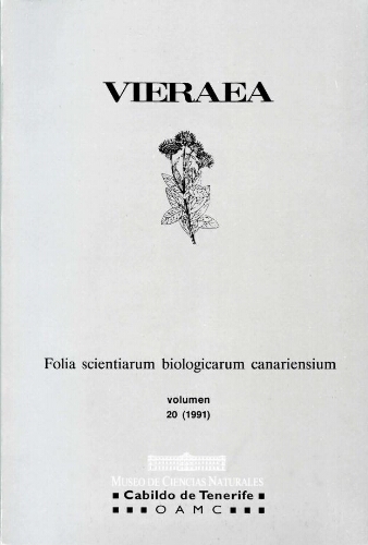 Vieraea. Vol. 20