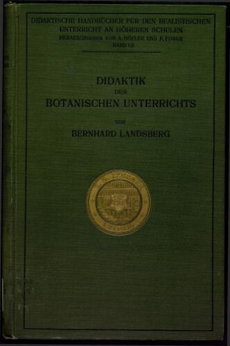 Didaktik des botanischen Unterrichts