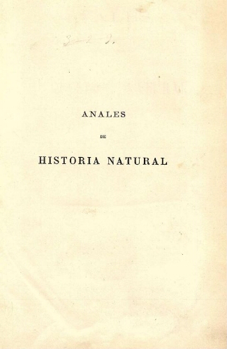 Anales de la Sociedad Española de Historia Natural. Tomo noveno
