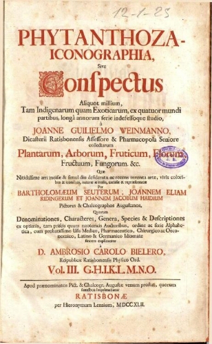 Phytanthoza iconographia. Vol. 3 [Texto]