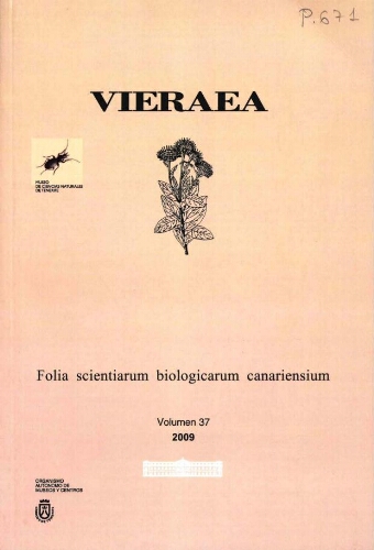 Vieraea. Vol. 37