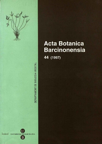 Acta Botanica Barcinonensia. [Vol.] 44