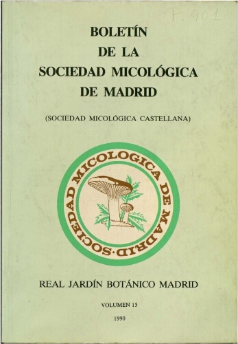 Boletín de la Sociedad Micológica de Madrid. Vol. 15