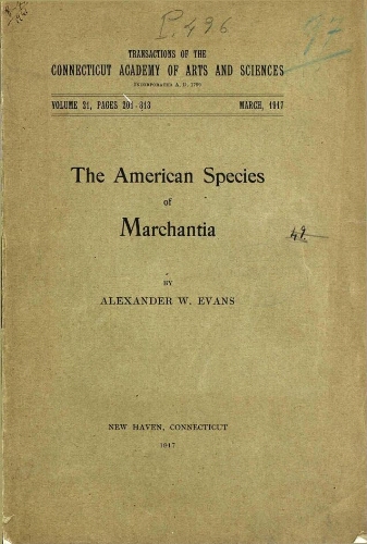 The American species of Marchantia